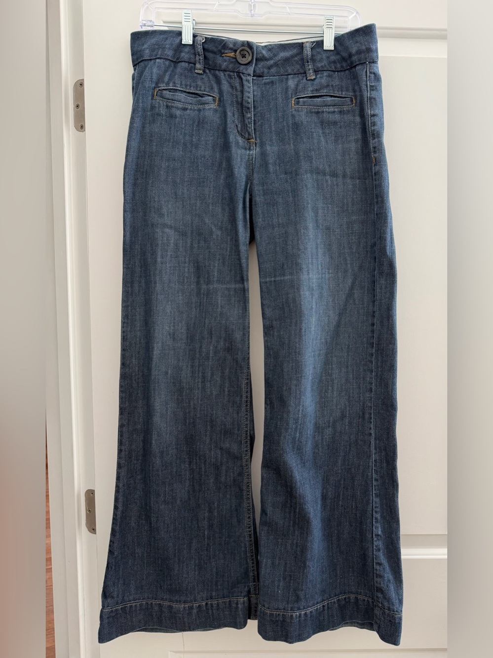 CAbi Wide Leg Trouser Jeans Dark Wash